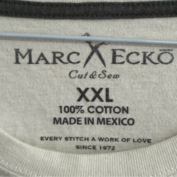 Marc Eckō Cut & Sew Y2K Affliction Style White Tee XXL - Picture 6 of 7